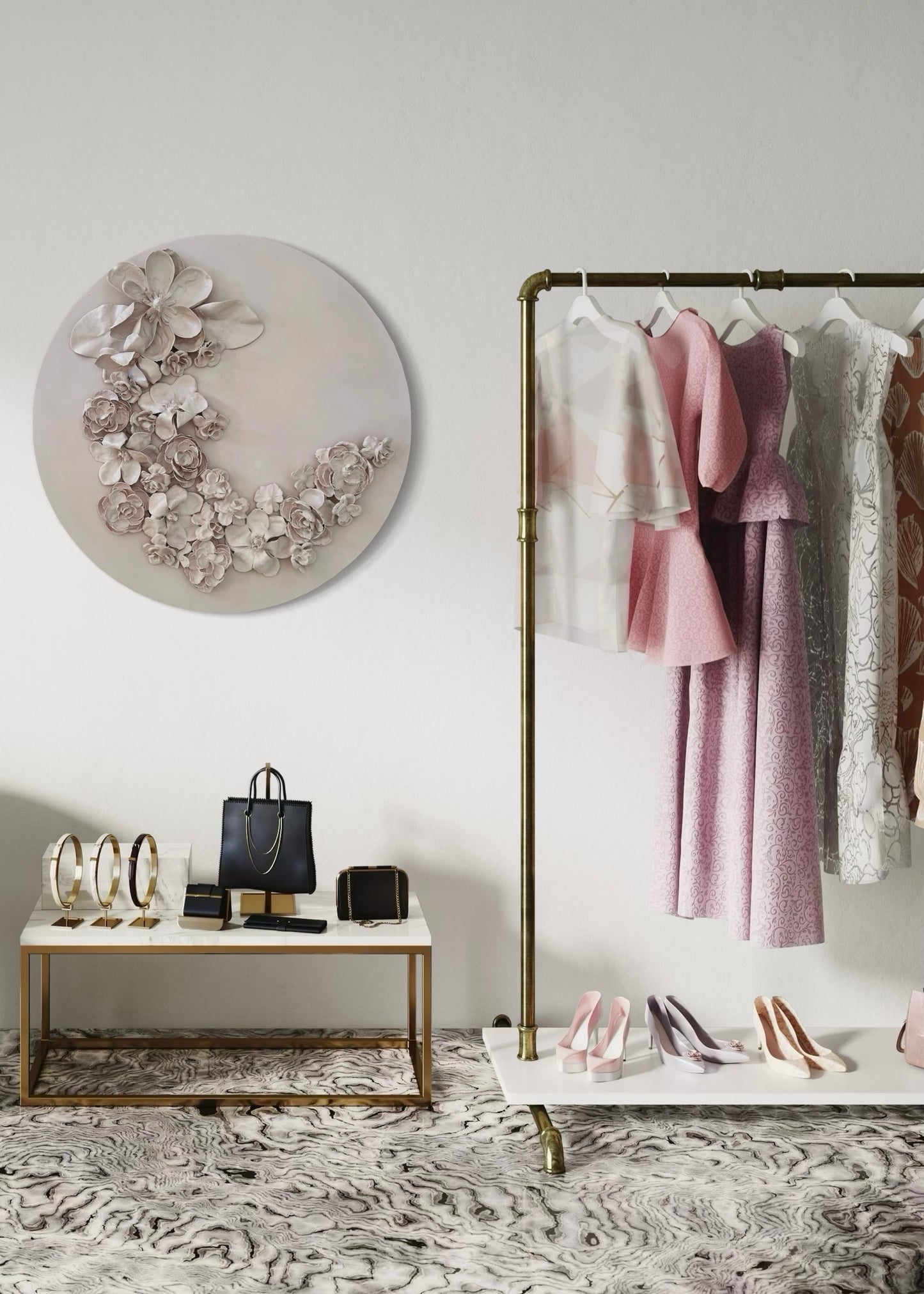 Pale Pink Relief