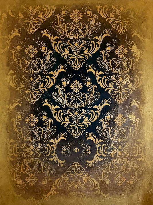 Damask In Gold & Bronze